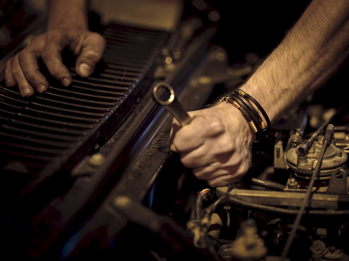 Technician working in an Autocare service bay